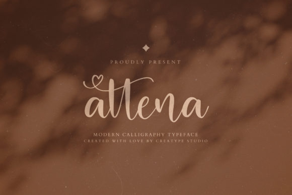 Attena: Elevate Your Visual Design with a Stylish Script Font