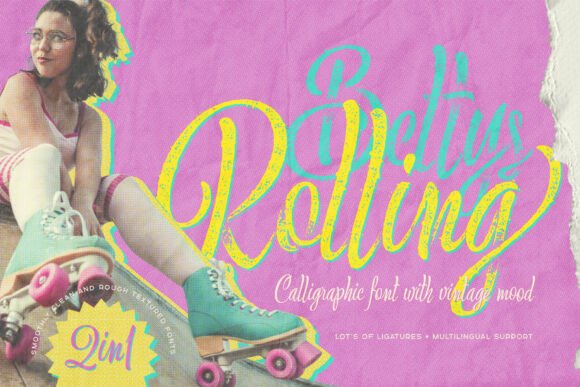 Bettys Rolling: Capturing 80s Roller Skating Culture in Script Font