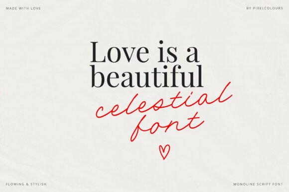 Celestial: The Monoline Script for Modern Design