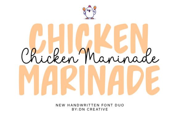 Chicken Marinade Duo: Elevating Design with Typographic Harmony