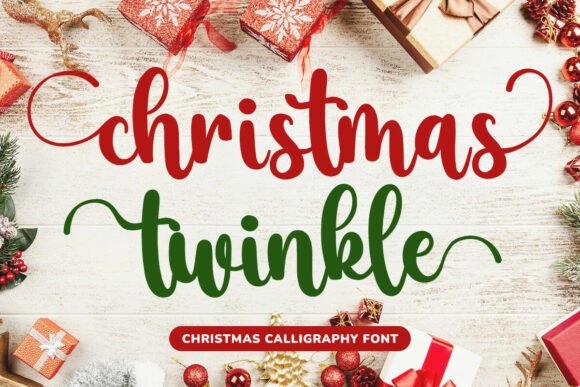 Christmas Twinkle: Elevating Festive Design with Handwritten Elegance