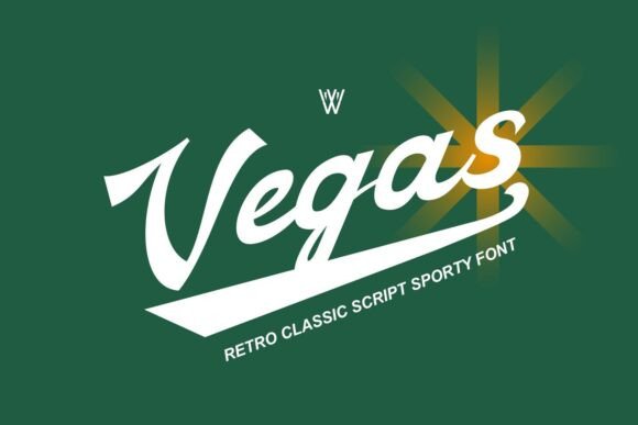 Discover Vegas Vintage: A Retro Script Font for Bold Design