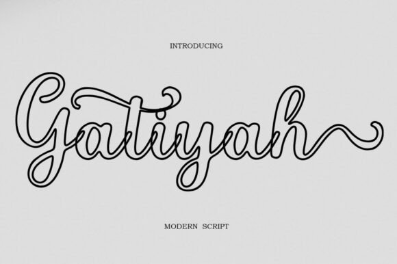 Gatiyah Script: Modern Calligraphy for Impactful Design