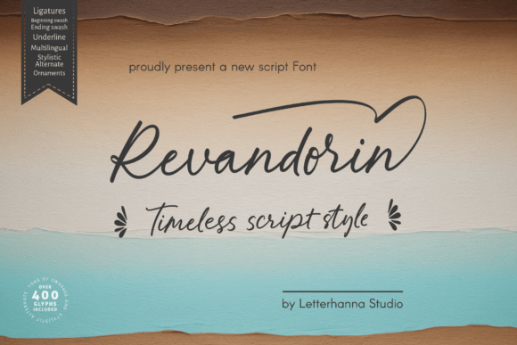 Introducing Revandorin: The Bold Script for Modern Branding