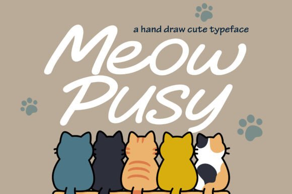 Meow Pusy: A Charming Typeface for Playful Design