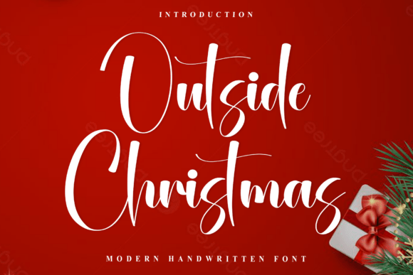 Outside Christmas: Elegant Typography for Festive Design