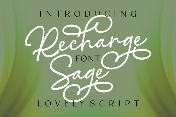 Recharge Sage: Elevate Your Designs with Elegant Script