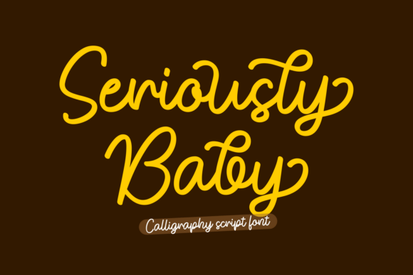 Seriously Baby: The Playful Script Font for Vibrant Designs