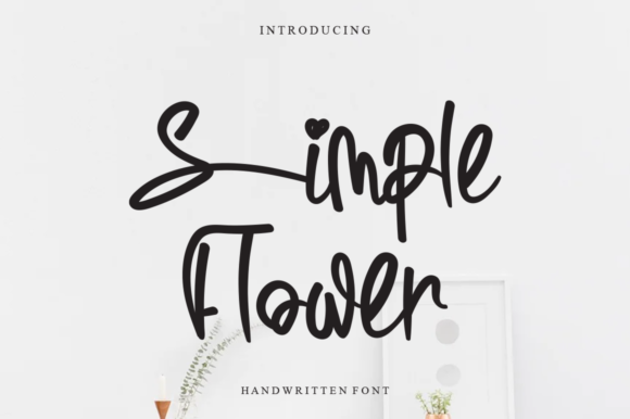 Simple Flower: A Whimsical Font for Elegant Designs