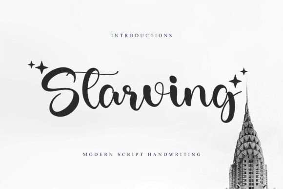 Starving Font: The Stylish Script for Elegant Design
