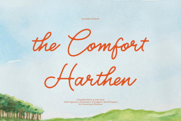 The Comfort Harthen: A Handwritten Font for Authentic Design