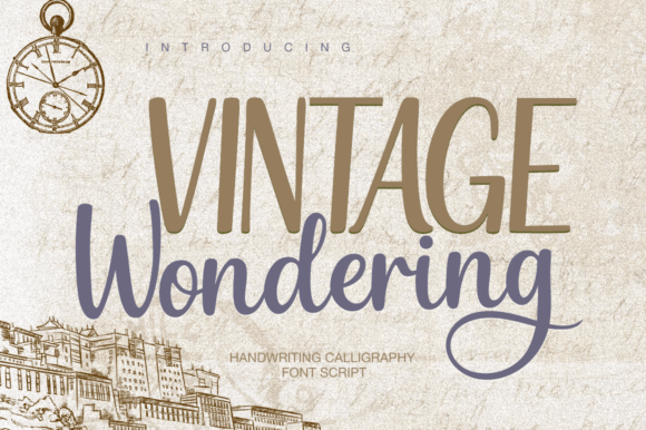 Vintage Wondering: A Handwritten Script Font for Timeless Design
