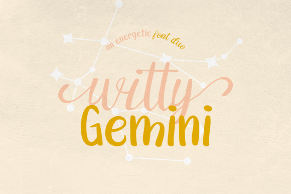 Witty Gemini Duo: A Dynamic Font Pairing