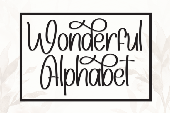 Wonderful Alphabet: A Whimsical Script for Modern Design