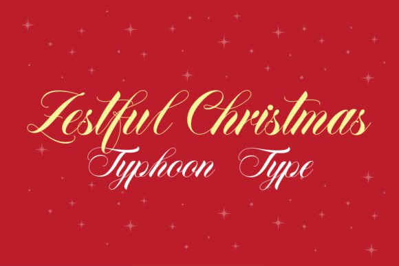 Zestful Christmas: Elevate Holiday Design with Elegant Typography